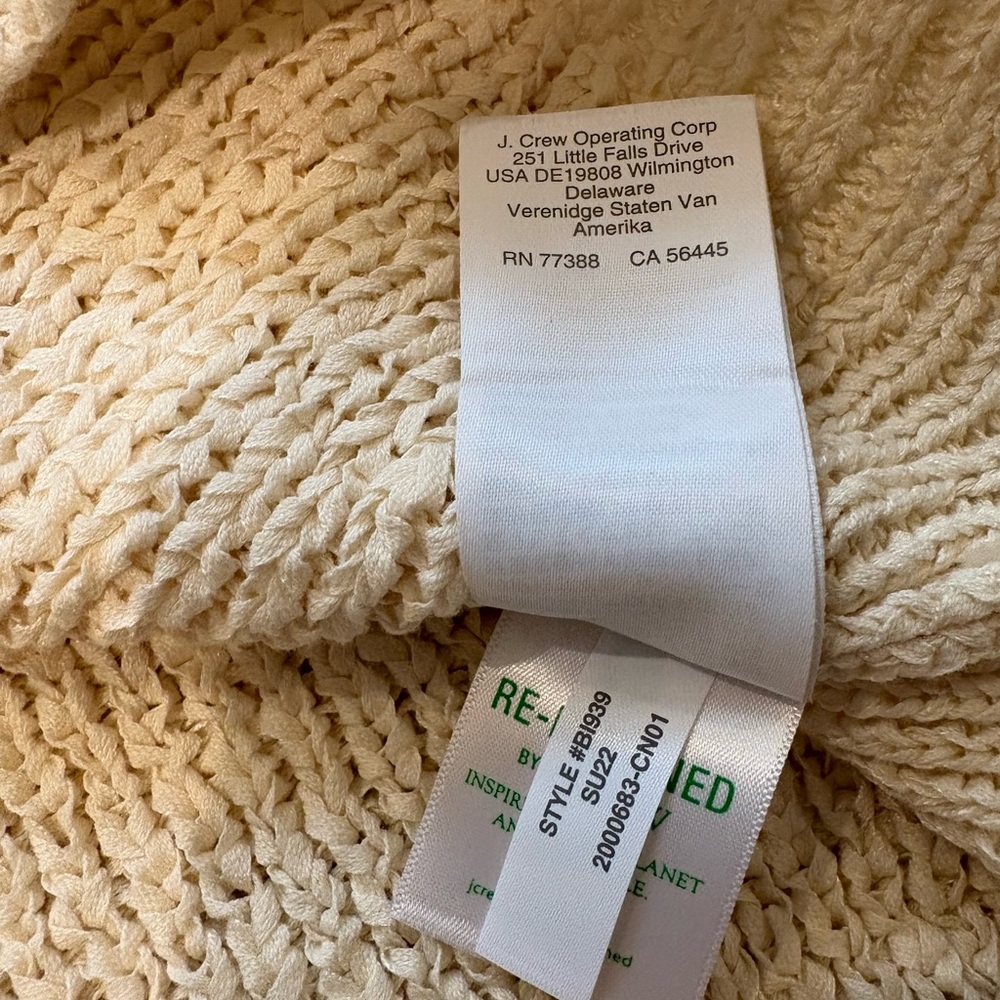 J. Crew High-neck Sweater Tank in Ecru, Sz L - Picture 16 of 16